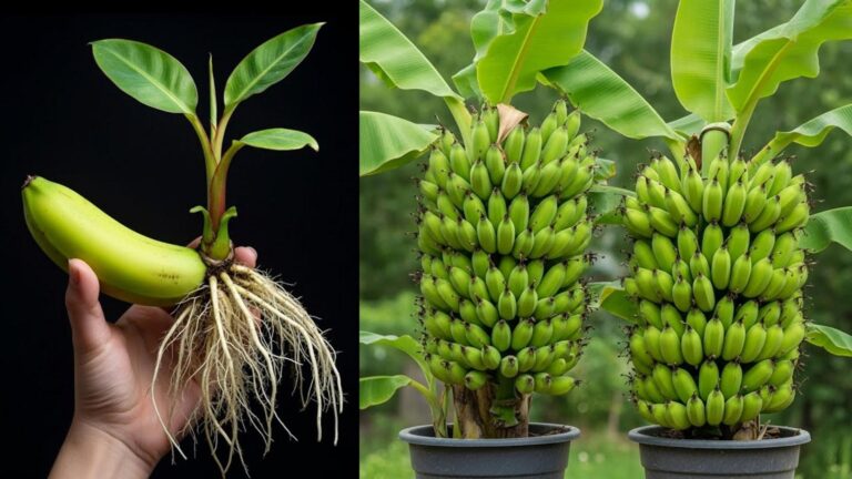 Cette méthode peu connue transforme vos pots en arbres à bananes…