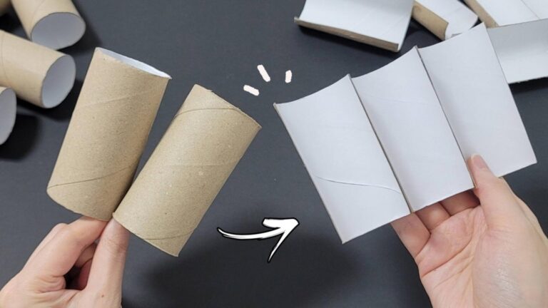 Une idée toute simple pour transformer des rouleaux en un superbe rangement…