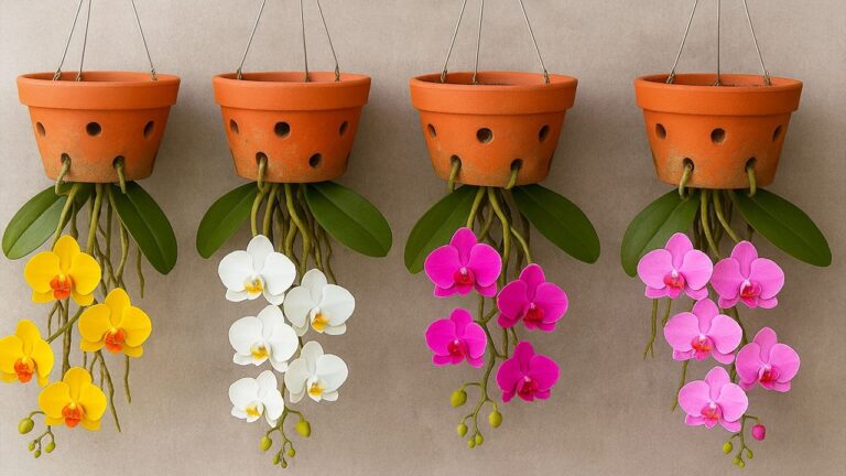 Cultivez 5 orchidées à l&rsquo;envers pour une floraison tout au long de l&rsquo;année !