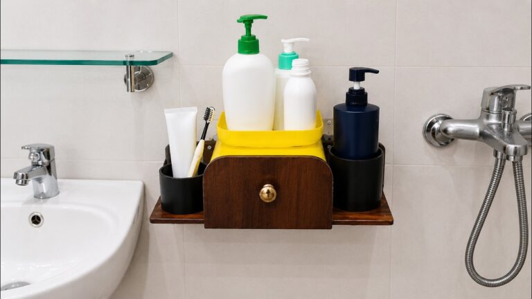 5 astuces pour créer une étagère de salle de bain DIY en plastique recyclé