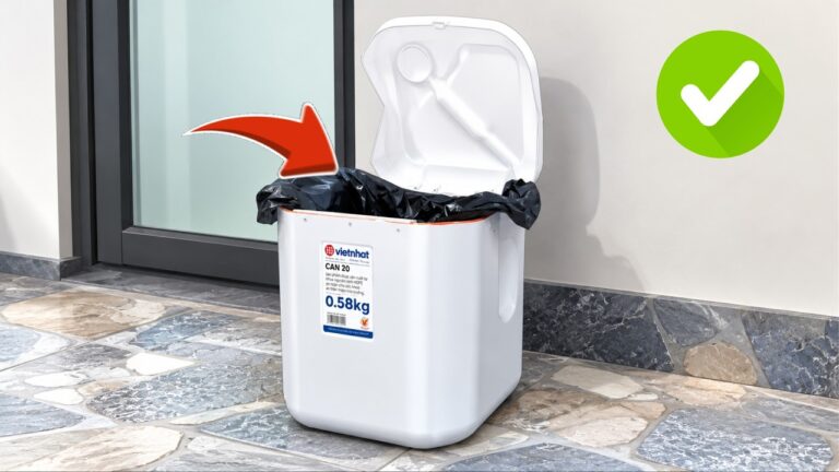 Transformez 1 boîte en plastique en une poubelle incroyable et écolo !