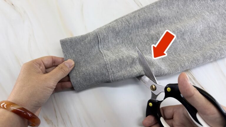 Raccourcir facilement vos manches de pull : 2 astuces incroyables à découvrir !