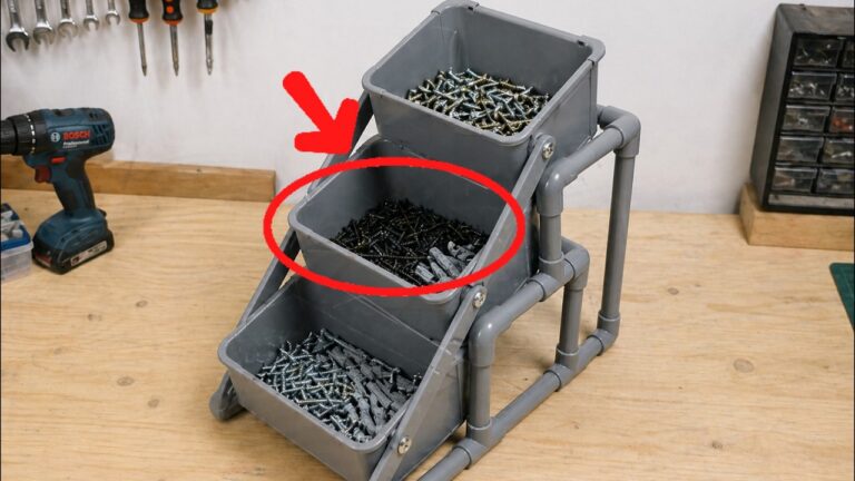 Transformez 5 tuyaux PVC en un rangement d&rsquo;outils malin et pratique !
