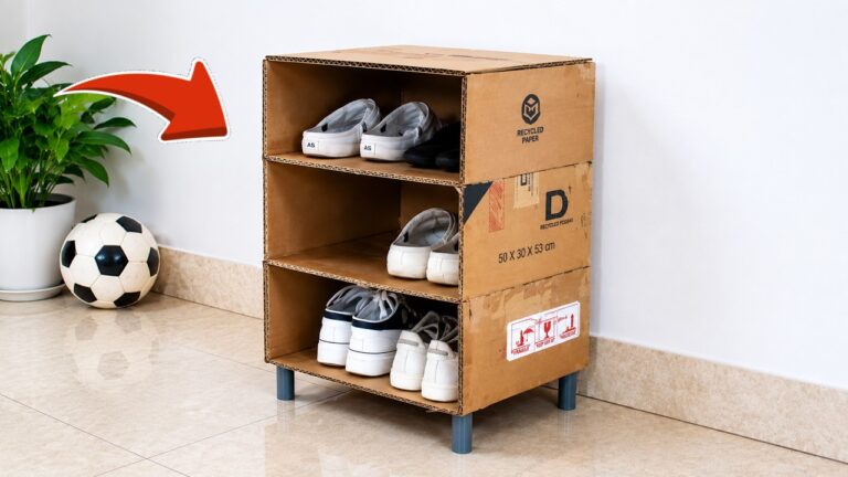 Créez votre propre porte-chaussures en carton : 5 étapes simples et économiques !