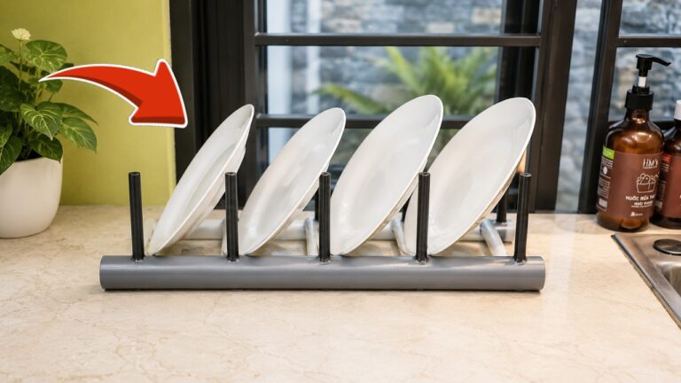 4 astuces pour créer un porte-vaisselle en PVC qui transforme votre cuisine !