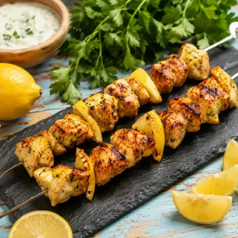 Brochettes de poulet au citron : la recette facile et savoureuse à découvrir
