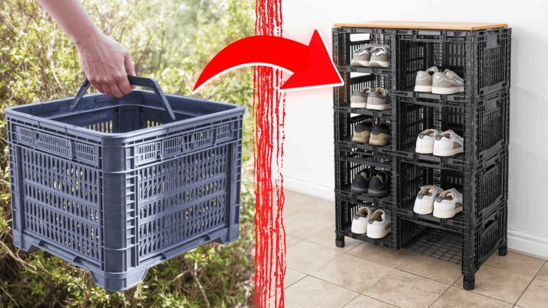 Transformez 3 vieilles caisses en un élégant meuble de rangement en 2 minutes !