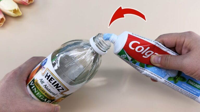 Mélangez 1 dentifrice avec du vinaigre blanc et découvrez 5 résultats étonnants !