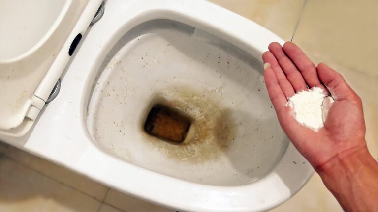 Éliminez les taches jaunes des toilettes en 1 étape simple et efficace !