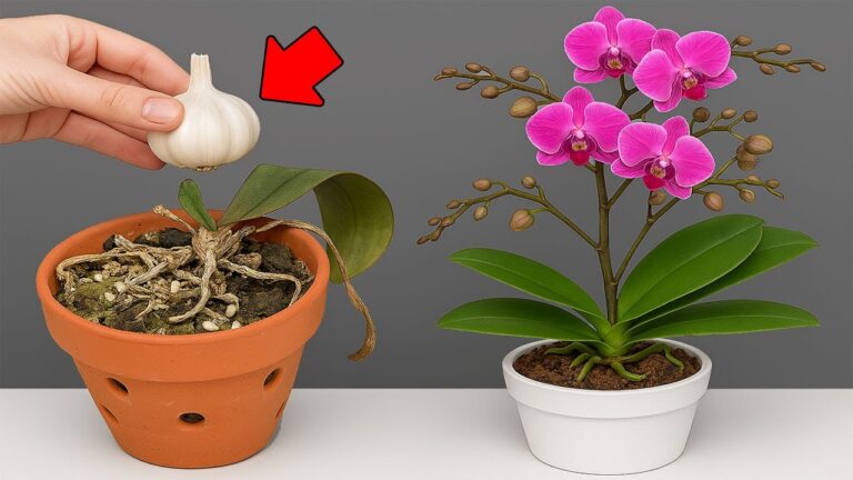 Ravivez vos orchidées en 3 étapes simples avec de l&rsquo;ail ! Découvrez cette méthode surprenante.