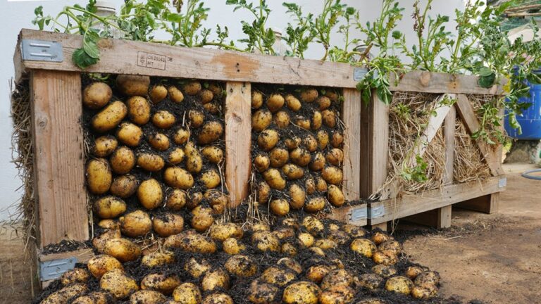 Cultivez jusqu&rsquo;à 50 tubers de pommes de terre sur un palett : découvrez le secret !
