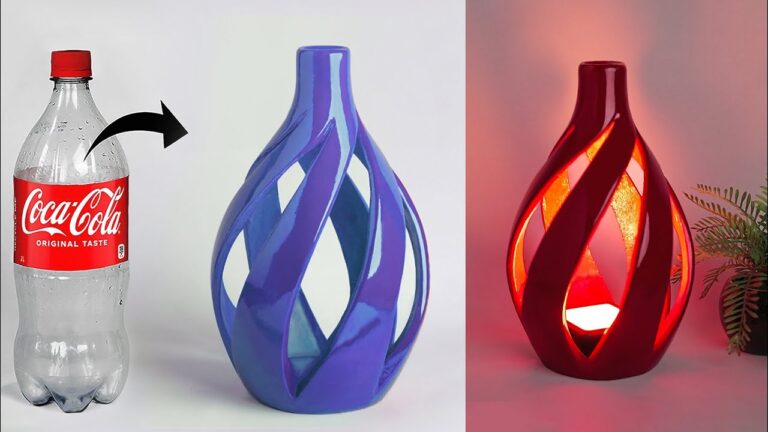 5 idées créatives pour transformer des bouteilles en lampes et vases !