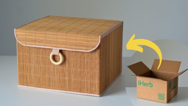 Transformez une boîte en 5 étapes : paniers de rangement DIY avec couvercle facile à réaliser !