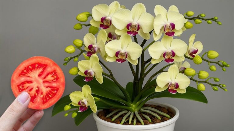 Faites fleurir 10 bourgeons d&rsquo;orchidées avec une seule tranche de tomate !
