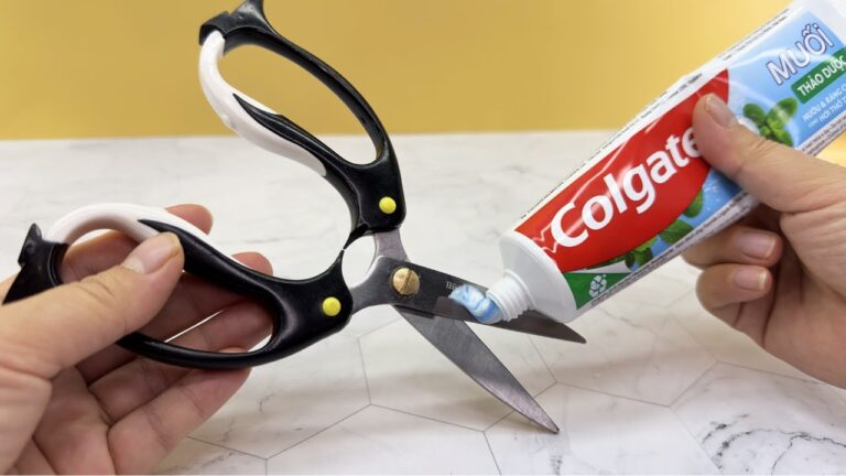 5 Utilisations surprenantes du dentifrice sur vos ciseaux à tester absolument !