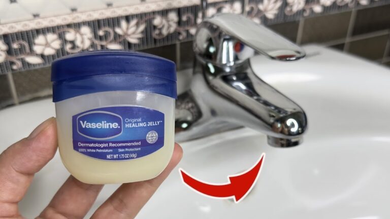 5 astuces étonnantes avec de la Vaseline pour votre évier !