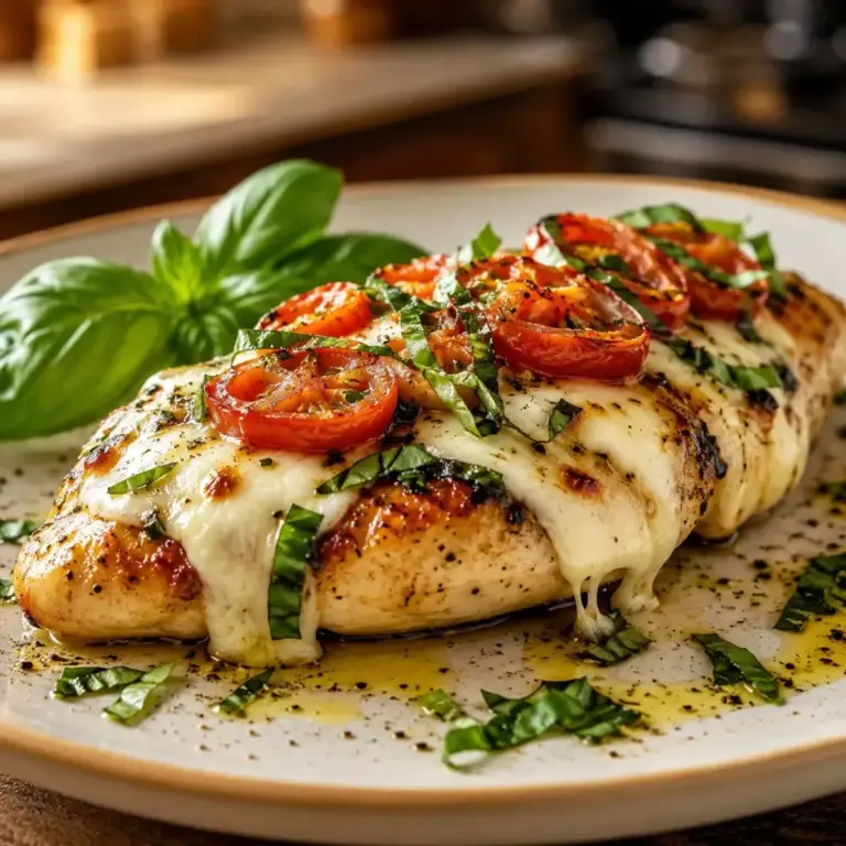 Poulet au basilic et mozzarella : la recette simple et savoureuse à découvrir