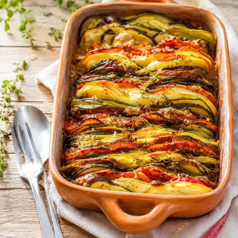 Recette facile de tian aux tomates et courgettes : fondant et savoureux